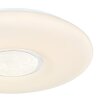 Globo SULLY Plafondlamp LED Wit, 1-licht, Afstandsbediening, Kleurwisselaar