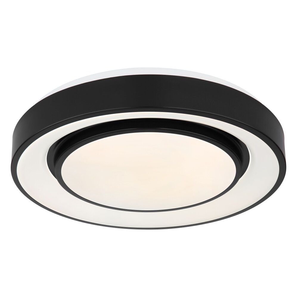 Globo SULLY Plafondlamp LED Zwart, 1-licht, Afstandsbediening, Kleurwisselaar main product photo
