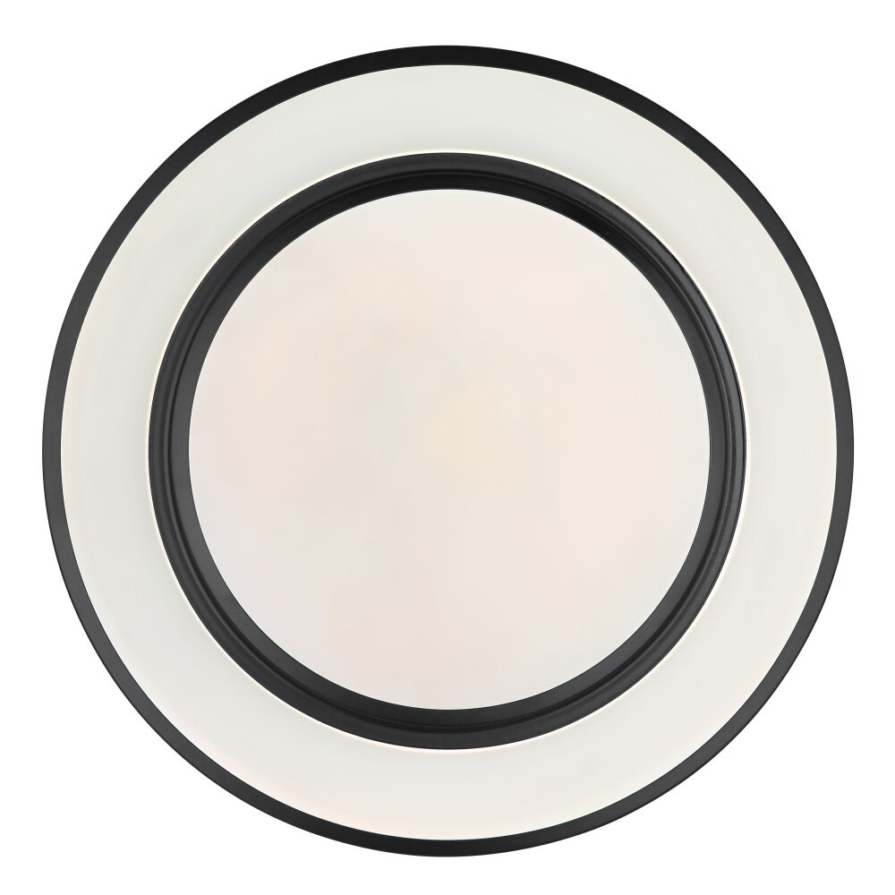 Globo SULLY Plafondlamp LED Zwart, 1-licht, Afstandsbediening, Kleurwisselaar