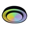 Globo SULLY Plafondlamp LED Zwart, 1-licht, Afstandsbediening, Kleurwisselaar