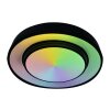 Globo SULLY Plafondlamp LED Zwart, 1-licht, Afstandsbediening, Kleurwisselaar