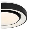 Globo SULLY Plafondlamp LED Zwart, 1-licht, Afstandsbediening, Kleurwisselaar