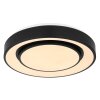 Globo SULLY Plafondlamp LED Zwart, 1-licht, Afstandsbediening, Kleurwisselaar