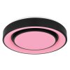 Globo SULLY Plafondlamp LED Zwart, 1-licht, Afstandsbediening, Kleurwisselaar