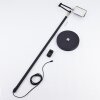 Norrlida Staande lamp LED Chroom, Zwart, 1-licht