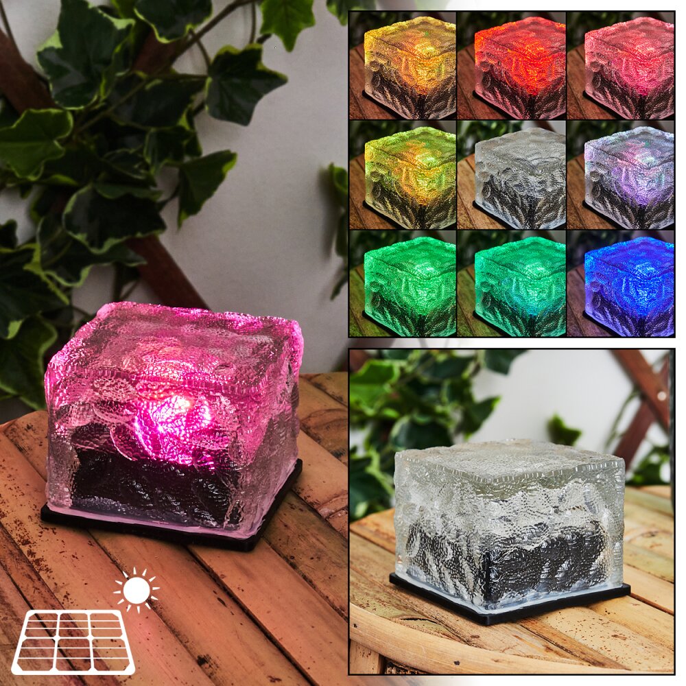 Gressela Solarlamp LED Zwart, Wit, 1-licht, Kleurwisselaar main product photo