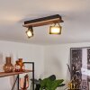 Giresta Plafondlamp LED Bruin, Zwart, 2-lichts