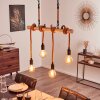 Vitlanda Hanglamp Bruin, Hout licht, Zwart, 4-lichts