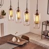 Crucible Hanglamp Grijs, Zwart, 4-lichts