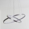 Canisteo Hanglamp LED Zilver, 2-lichts, Afstandsbediening, Kleurwisselaar