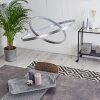 Canisteo Hanglamp LED Zilver, 2-lichts, Afstandsbediening, Kleurwisselaar