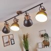Banjul Plafondlamp Bruin, Zwart, 4-lichts Banjul Plafondlamp Bruin, Zwart, 4-lichts