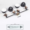 Banjul Plafondlamp Bruin, Zwart, 4-lichts Banjul Plafondlamp Bruin, Zwart, 4-lichts