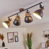 Banjul Plafondlamp Bruin, Zwart, 4-lichts Banjul Plafondlamp Bruin, Zwart, 4-lichts