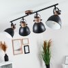 Banjul Plafondlamp Bruin, Zwart, 4-lichts Banjul Plafondlamp Bruin, Zwart, 4-lichts
