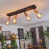 Tulla Plafondlamp Koperkleurig, Zwart, 4-lichts