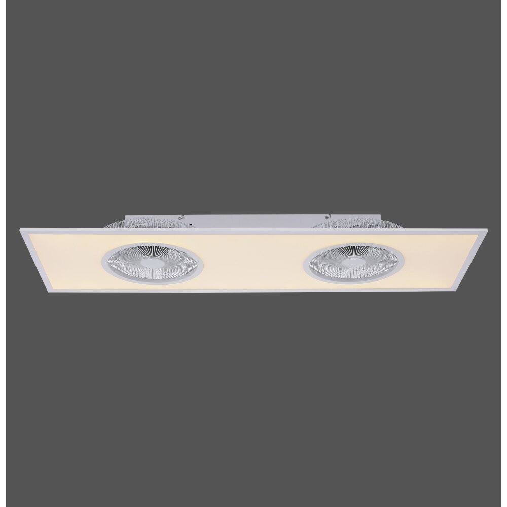 Leuchten Direkt FLAR-AIR plafondventilator LED Wit, 1-licht, Afstandsbediening