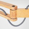 Norfolk Muurlamp Hout licht, Zwart, 1-licht