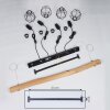 Seegaard Hanglamp Hout licht, Zwart, 4-lichts