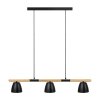 Nordlux THEO Hanglamp Hout licht, Zwart, 3-lichts