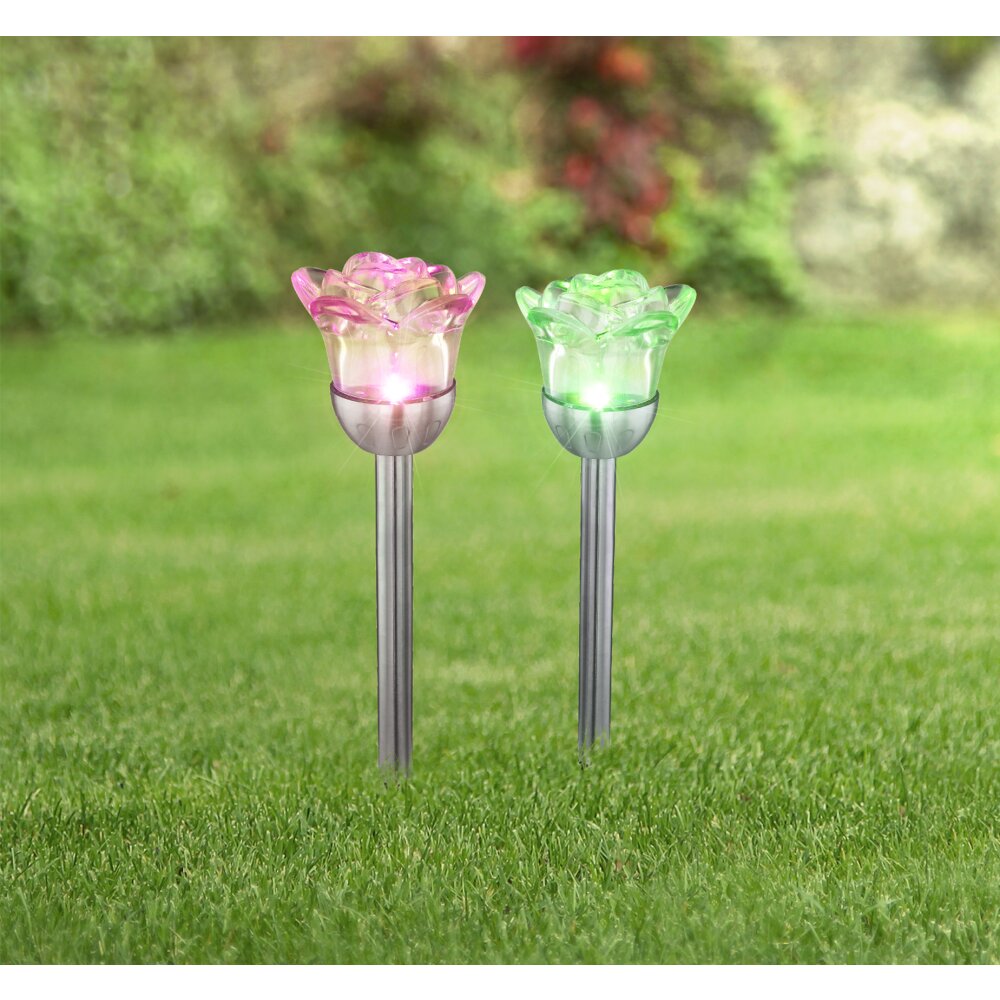 Globo MIYUGO Solarlamp LED roestvrij staal, 1-licht, Kleurwisselaar main product photo