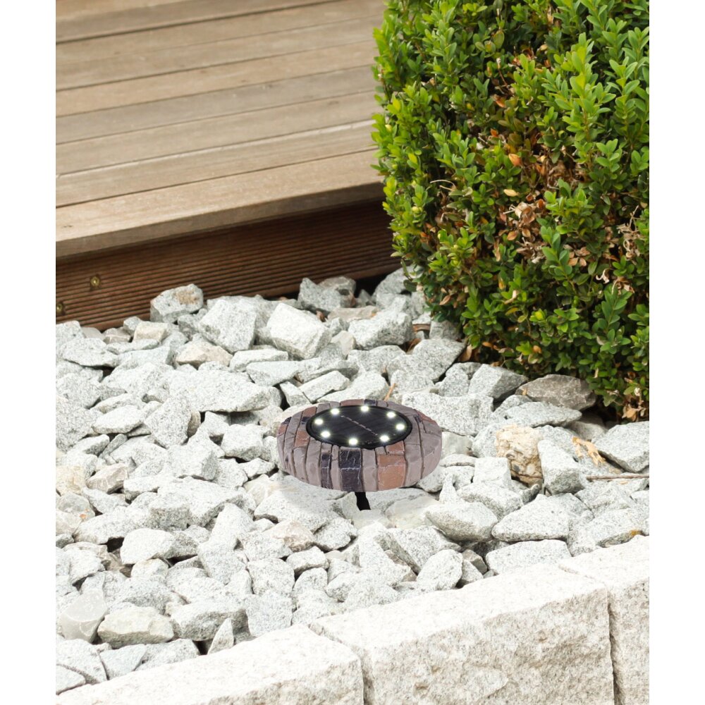 Globo Solarlamp LED Grijs, 8-lichts
