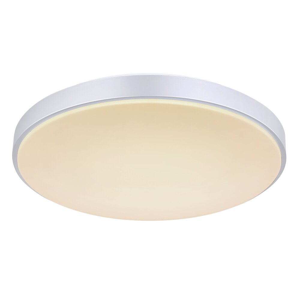 Globo SONNY Plafondlamp LED Zilver, Wit, 1-licht, Afstandsbediening main product photo