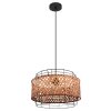 Globo GINA Hanger Hout donker, Zwart, 1-licht