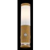 Globo JAICY Buiten muurverlichting Hout donker, 1-licht, Bewegingsmelder