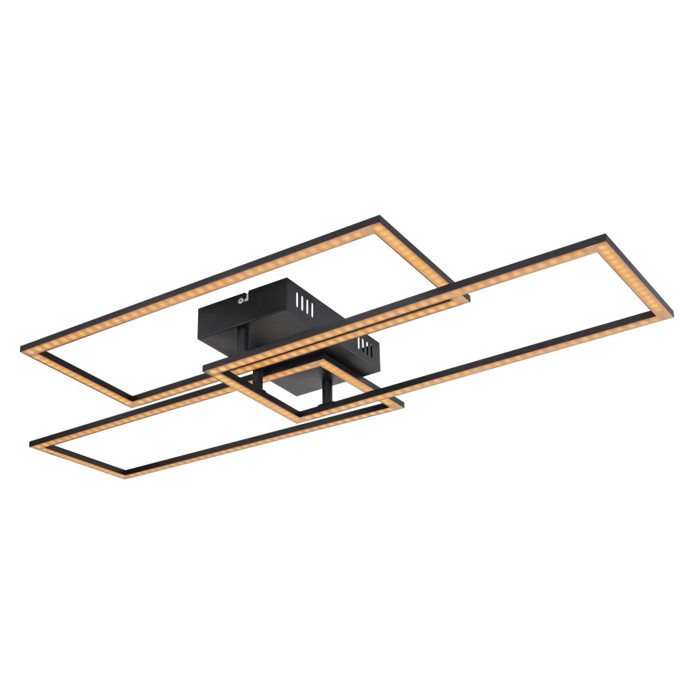 Globo TINY Plafondlamp LED Zwart, 1-licht, Afstandsbediening