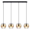 Globo MILLEY Hanger Zwart, 4-lichts
