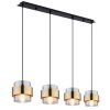 Globo MILLEY Hanger Zwart, 4-lichts
