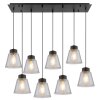 Globo GUMBA Hanger Zwart, 8-lichts