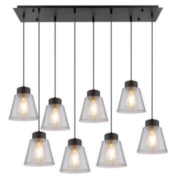 Globo GUMBA Hanger Zwart, 8-lichts