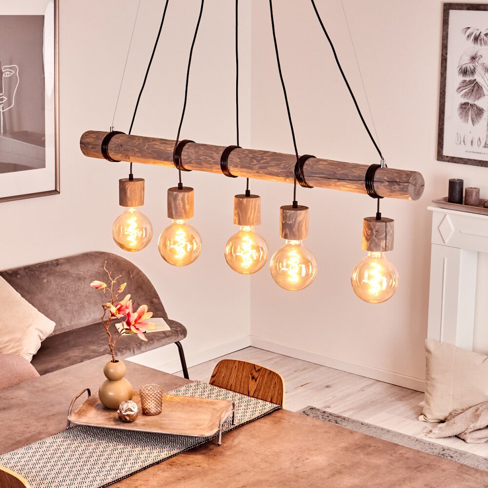 Canedo Hanglamp Grijs, Zwart, 5-lichts main product photo