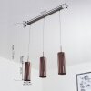 Vimodrone Hanglamp Nikkel mat, 3-lichts