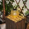 Moreland Solarlamp LED Koperkleurig, Zwart, Zilver, 1-licht