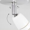 Musland Plafondlamp Chroom, Wit, 1-licht