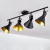 Upiano Plafondlamp Chroom, Zwart, 4-lichts