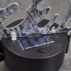 Kupa Solarlamp LED Zwart, Zilver, 2-lichts