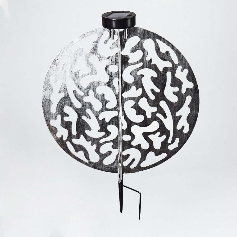 Mesan Solarlamp LED Zwart, Zilver, 1-licht