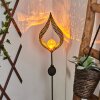 Rovinj Solarlamp LED Koperkleurig, Zwart, 1-licht
