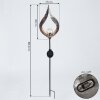 Rovinj Solarlamp LED Koperkleurig, Zwart, 1-licht