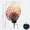Mesan Solarlamp LED Roest, Zwart, 2-lichts