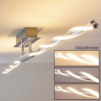 Carmacks Plafondlamp LED Chroom, 4-lichts