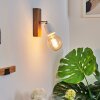 Musland Muurlamp Bruin, Chroom, 1-licht