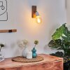 Musland Muurlamp Bruin, Chroom, 1-licht
