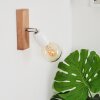 Musland Muurlamp Bruin, Chroom, 1-licht