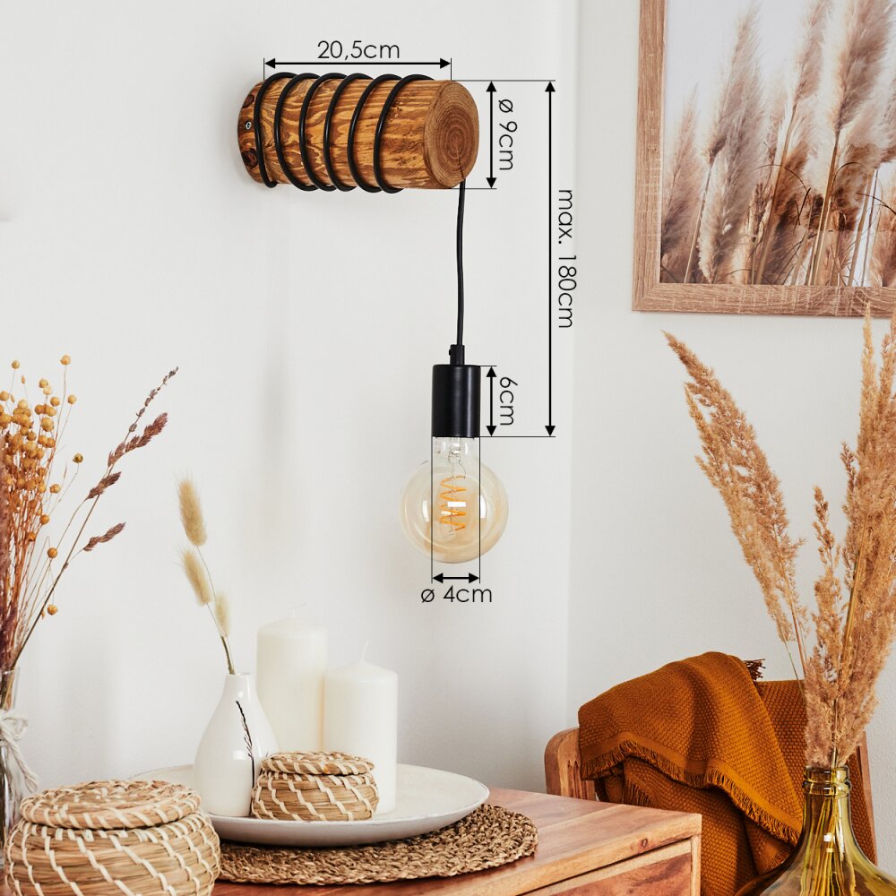 Canedo Muurlamp Bruin, 1-licht
