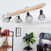 Sognefest Plafondlamp Bruin, Chroom, 4-lichts